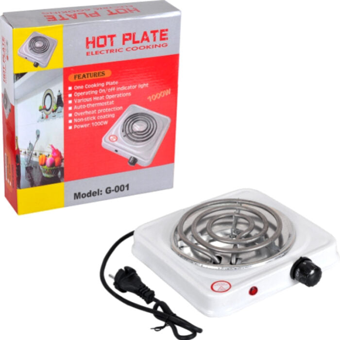 Efficient 1000W Electric Stove Mini Hot Plate For Quick Heat-Up And Easy Cooking