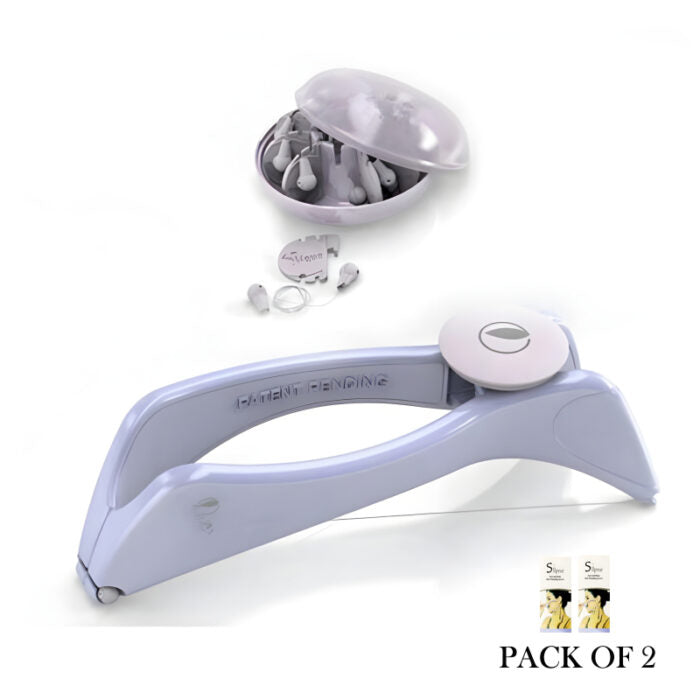 Pack Of 2 Facial Care Beauty Neck &amp; Body Hair Removal Machine With Threader Tool