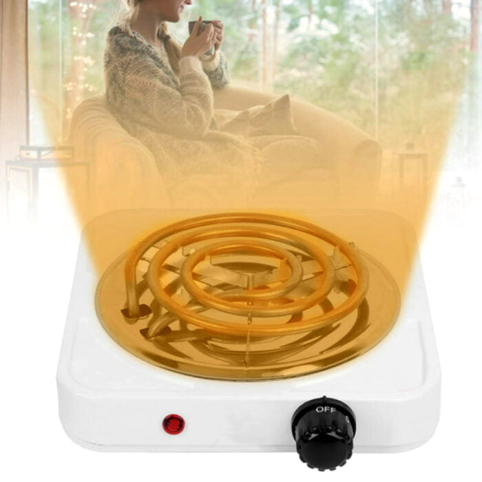 Efficient 1000W Electric Stove Mini Hot Plate For Quick Heat-Up And Easy Cooking