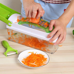 12pcs Set Nicer Dicer Plus Multi-Function Kitchen Tool Vegetables Fruits Dicer Food Slicer Cutter