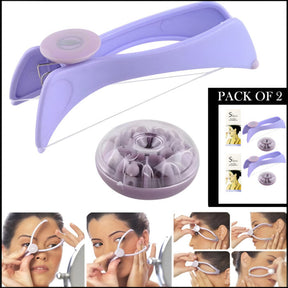 Pack Of 2 Facial Care Beauty Neck &amp; Body Hair Removal Machine With Threader Tool